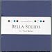 Moda Bella Solids Blue 9900-48 Charm Pack, 42 5-inch Cotton Fabric Squares