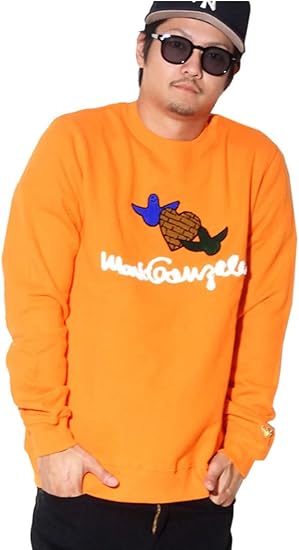 Amazon Mark Gonzales マークゴンザレス トレーナー メンズ オレンジ M トレーナー パーカー 通販