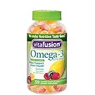 Vitafusion Omega-3 Gummies, 120 Count (Packaging May Vary)