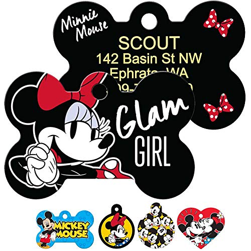 Etiqueta Personalizada Para Mascota Con Mickey Mouse - La Original De Creative Memories UK - Regalo Ideal Para Perros
