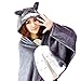 KINOMOTO Anime Hooded Cloak Flannel Cape Hoodies for Sleep Nap Critter Blankets (Tonari no Totoro)