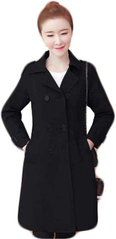 Amazon ショッフェ トレンチコート レディース 無地 ロングコート スリム スプリングコートガウンコート ビジネスコート ロングコート アウター 通勤 フォーマ コート ジャケット 通販