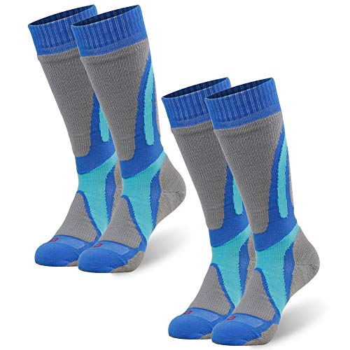 image for Merino Wool Skiing Socks, ZEALWOOD Thermal Socks, Crew Socks,Hiking So
