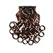 Inaly 7Pcs 16 Clips 20-24 Inch Thick Double Weft Full Head Clip in Hair Extensions Curly Straight Wavy Hairpiece 8 colors (20