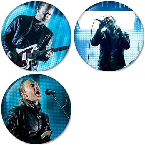 Radiohead : A Moon Shaped Pool Pinback Buttons Badges/Pin 1.25 Inch (32mm) Set of 3 New