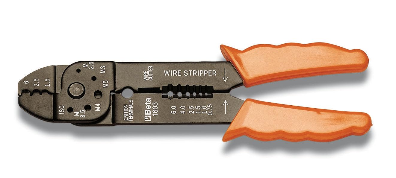Beta 16030001 Model 1603 Crimping Plier for Non-Insulated Terminals, Light Series