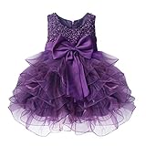 FEESHOW Baby Girls Ruffle Flower Princess Wedding Pageant Party Birthday Dress