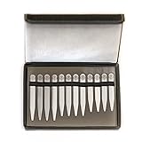 Metal Collar Stays - Stainless Steel - 3 Sizes 6 Pairs, Assorted Variety Pack - Best Luxury Case Holder