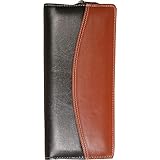 PAREEK Multicolour Cheque Book Holder Brown&Black Mix