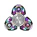 Fidget Spinner Rainbow Tri Metal Stainless Steel, Cool Ultra Fast Hybrid Ceramic Bearing Metallic Figit Spinner, 5 Min Spins for Stress Reducer Anti-anxiety Depression (Gold, 3 Sides) by BOYON