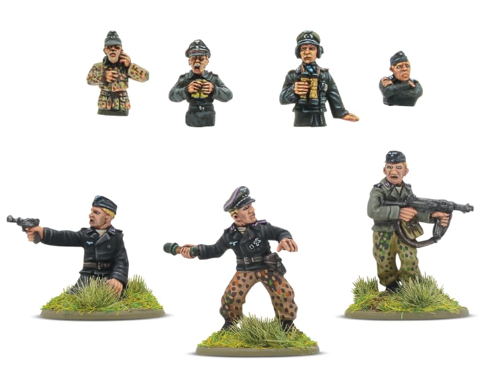 Warlord Games German Panzer Tank Crew (Late War) 28mm Scale Miniatures for Bolt Action Highly Detailed World War 2 Miniatures for Table-top Wargaming