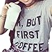 Lookatool Women Summer Printing Vest Short Sleeve Blouse Tank Tops T-Shirt (S, Gray)