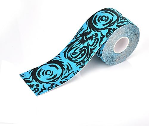 AUSTY Cotton Elastic Pro Kinesiology Tape for Athletes Uncut Strips Sport Therapeutic Bandage Joints Protector Waterproof Breathable (Blue)