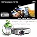 Digital Projector Full HD 3500 Lumens, Multimedia Home Theater Projector 1080P 720p HDMI Support for TV Laptop iPhone Smartphone Mac iPad Netflix XBOX DVD Player