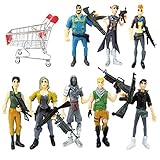 Ginkago Fort Game Action Figures Cartoon Toys Anime Collection Decoration Children Gift (9pc-fortnite)