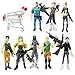 Ginkago Fort Game Action Figures Cartoon Toys Anime Collection Decoration Children Gift (9pc-fortnite)