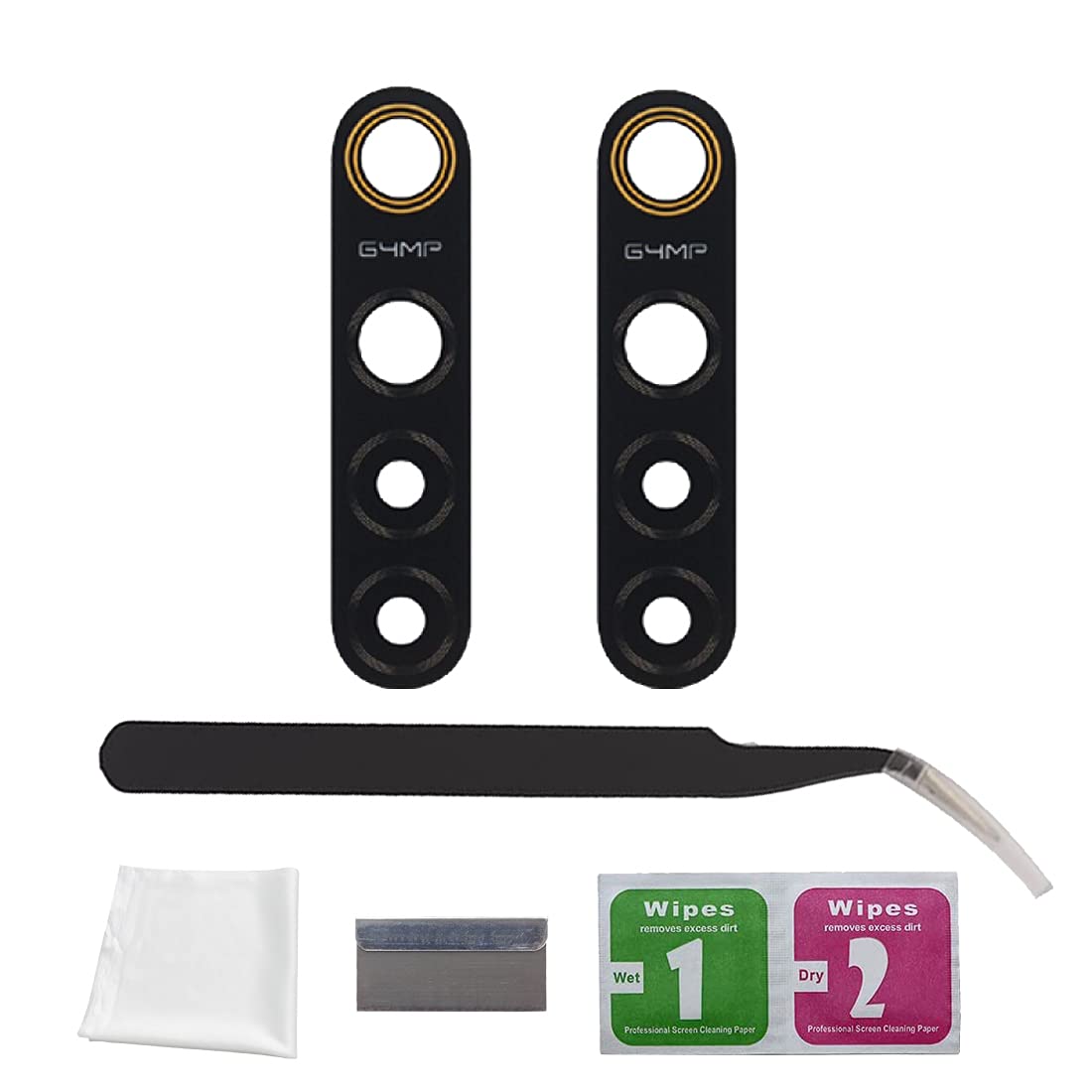 Eonpam 2 Pack Rear Back Camera Lens Glass Replacement for (Realme X2 / Realme XT) Original Quality with Professional Repair Kit