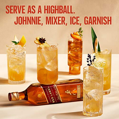 Johnnie Walker Red Label, Blended Scotch Whisky, handgefertigt in den 4 bekanntesten Regionen Schottlands, 40% vol, 700ml Einzelflasche – Bild 4