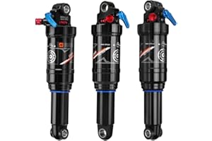MEROCA DNM AO-38RC Mtb Rear Shock Bike Air Rear Shock Rebound/Lock Out - Manual Remote - Adjustable Air Pressure (190 x 50 mm (7.48" x 1.97"))