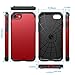 iPhone 7 Case, LUVVITT [Ultra Armor] Shock Absorbing Case Best Heavy Duty Dual Layer Tough Cover for Apple iPhone 7 - Red