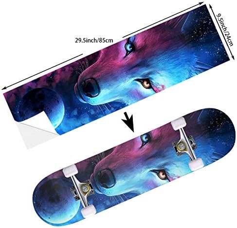 STREET FFX Skateboard Cruiser Deck and Balance Board Stickers Decals - 9.5 x 33.5 Inches