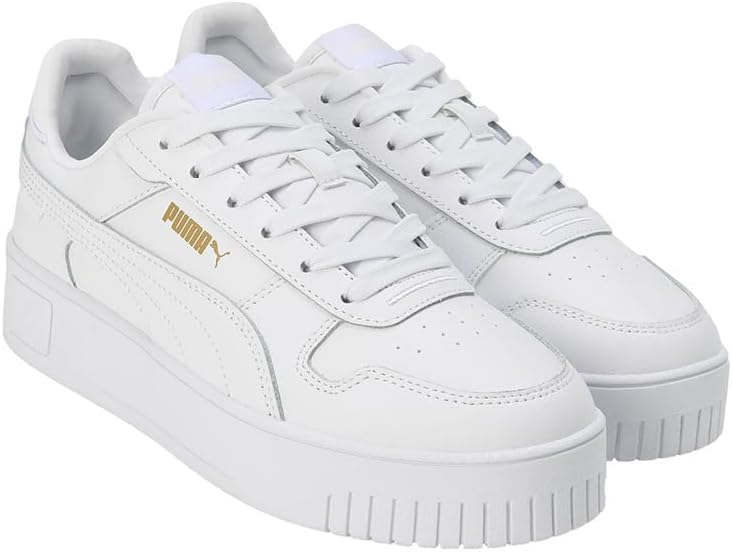 Damen Carina Street Sneaker, White White Gold, 38.5 EU