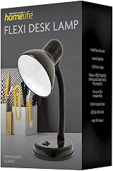 Homelife Classic 35W Flexi Desk Lamp Onyx Black L958BK UK Plug view 5