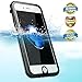 EFFUN iPhone 7 Waterproof Case, IP68 Certified Waterproof Underwater Cover Dustproof Snowproof Shockproof Case with Cell Phone Holder, PH Test Paper, Stylus Capacitive Pen and Floating Strap Black