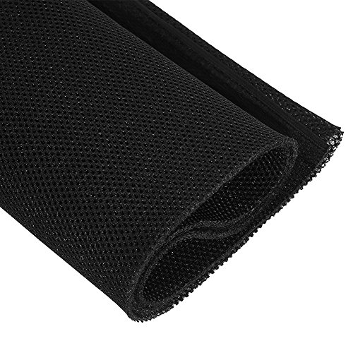 Tihebeyan Speaker Cloth Stereo Grill Mesh Fabric, Speaker Grill Cloth Stereo Mesh Fabric Dustproof Speaker Mesh Cloth Protective Grille Cover for Stereo Audio Speaker Repair 140cm x 50cm(Black)