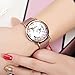 Bosymart Women's Silicone Strap Printed Floral Fashion Casual Quartz Wrist Watch