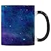 InterestPrint Galaxy Space Coffee Mug Cup Heat Sensitive Color Changing Mug, Funny Travel Morphing Mug Friends Gifts, 11 Ounce