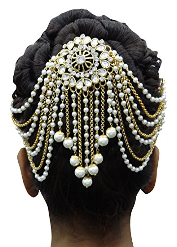 Banithani Indian Traditional Goldtone Bridal Hair Accessory Import