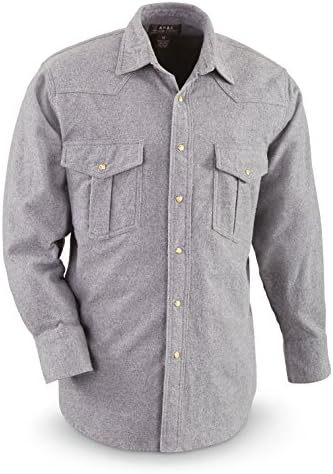 Moose Creek Men's Western Chamois Shirt Long-Sleeve