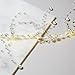 LampLust Silver Beaded Fairy String Lights - Garland with 100 LED Lights, Battery Operated, Acrylic Beads, Prelit Indoor Christmas, Wedding or Party Decoration, Timer Feature Included