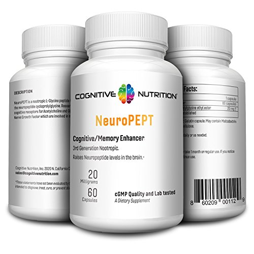 NeuroPEPT 20 mg 60 capsules. 3rd generation Nootropic. 1000 times stronger than The Original Racetam NeuroPEPT 20 mg 60 capsules. 3rd generation Nootropic. 1000 times stronger than The Original Racetam