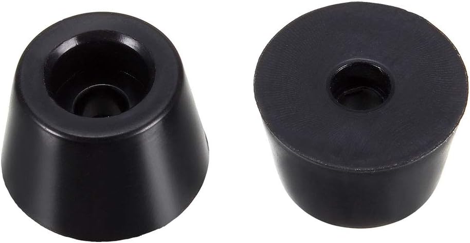 sourcing map D14 x 11 x H9mm Black Color Rubber Feet Anti Vibration Isolator Absorber Base Foot Pads, 20pcs