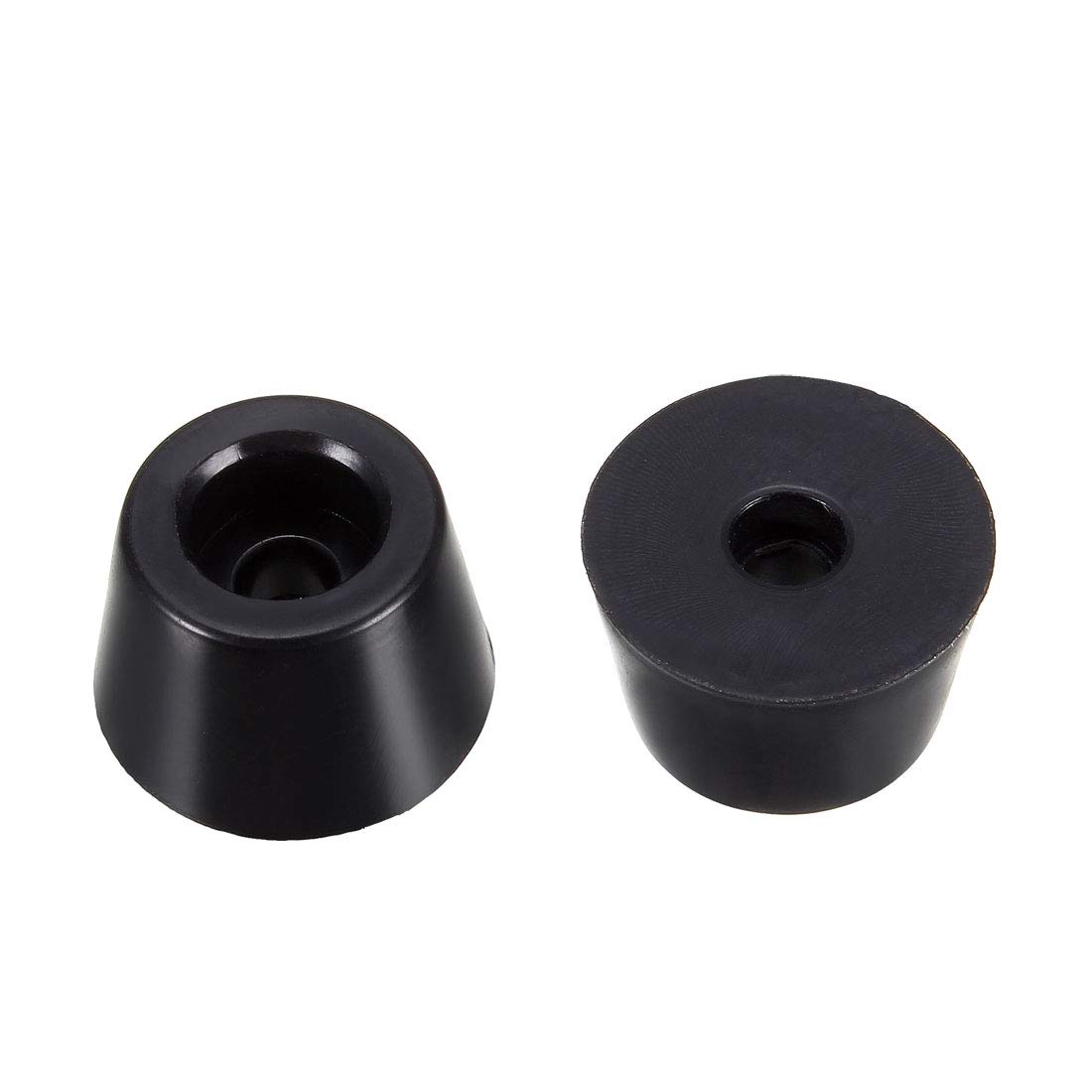 sourcing map D14 x 11 x H9mm Black Color Rubber Feet Anti Vibration Isolator Absorber Base Foot Pads, 20pcs