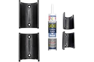 StealthMounts Caulk Tube Holder - 2 Pack | Caulk Tube Storage Rack Mount for Silicone/Mastic/Adhesive Tubes | Caulk Holder | Grease Tube Holder | Caulk Storage | Caulk Tube Storage | Made in The UK