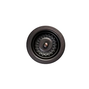 Premier Copper Products D-132ORB 3.5-Inch Universal Kitchen/Bar Basket Strainer Drain, Oil Rubbed Bronze