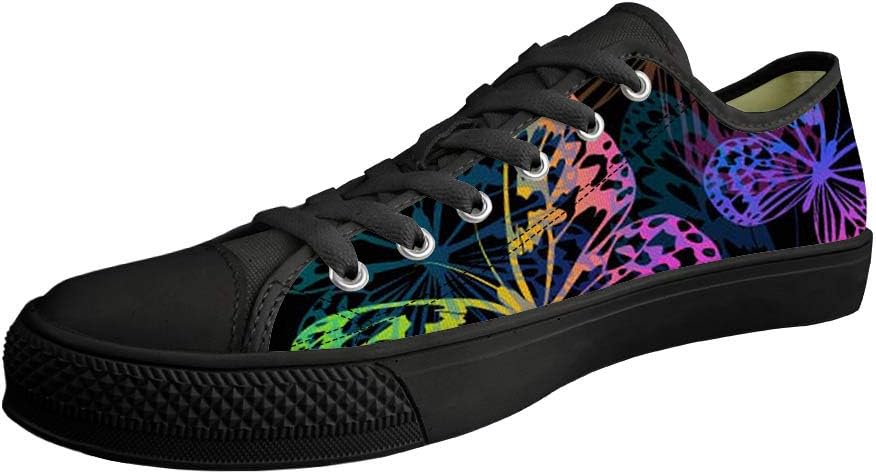 2019 Graffiti Print Canvas Shoes Street Art Print Low Top Shoes for Women Girls and Boys