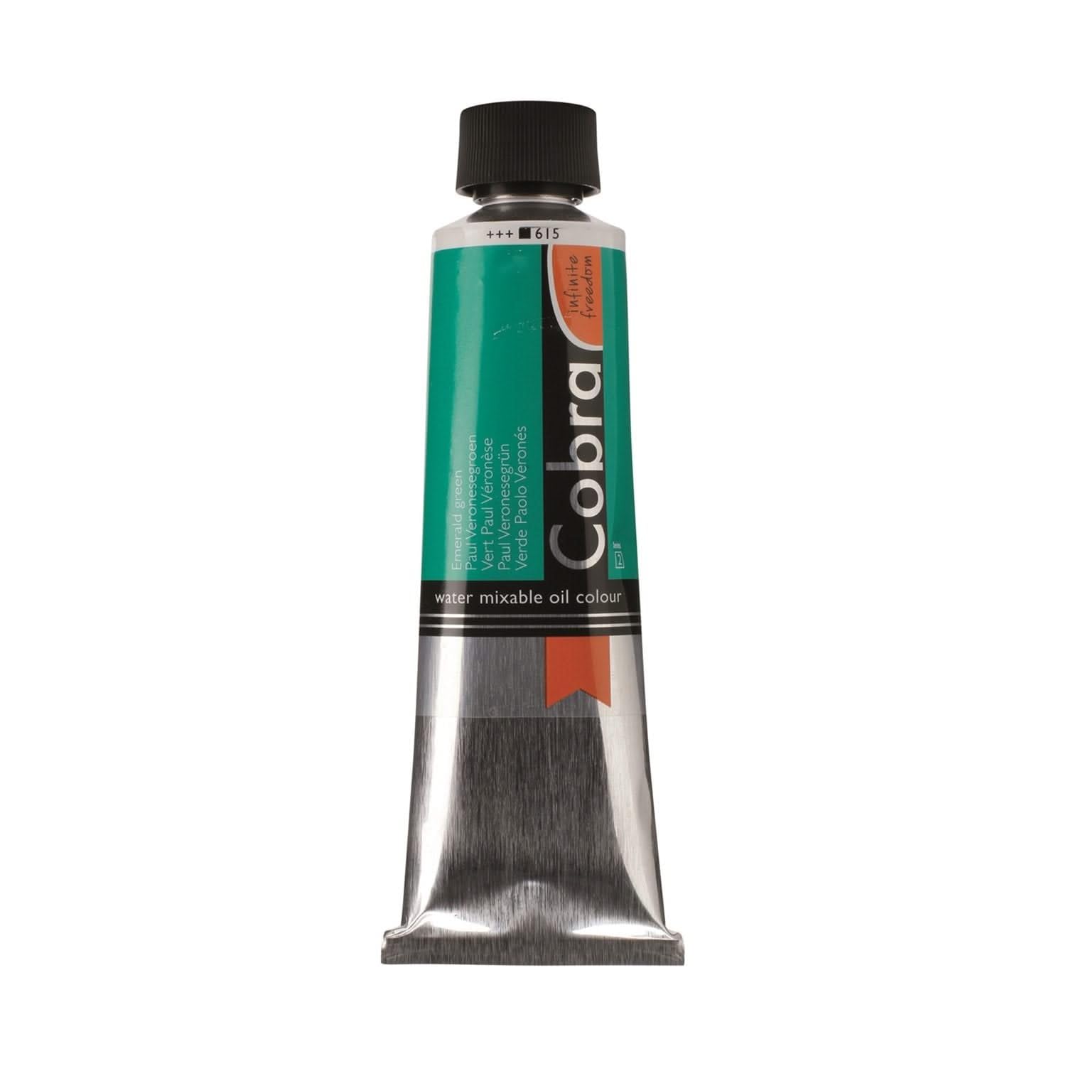 Cobra Artist Oil Colour Tube 40 ml Emerald Green 615