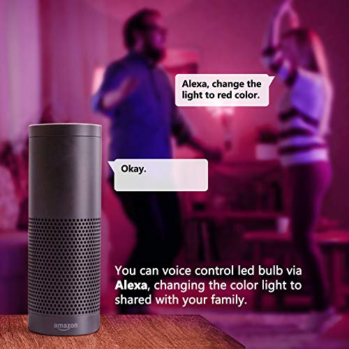 Smart Light Bulb, RGBCW Wi-Fi LED Bulb BR30[12W 1250LM] Dimmable Multicolored Lights, No Hub Required, Compatible with Alexa and Google Home, 100-150W Equivalent - Thumbnail 6