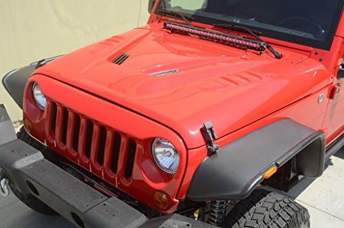 DV8 Fiberglass Hood Paintable 2007-2017 Jeep Wranglers