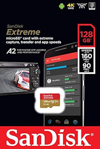 SanDisk Extreme MicroSD Card 128GB (2 Pack) Memory Card for DJI
