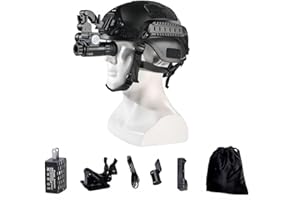 ZIYOUHU Night Vision Goggles Monocular Helmet for Adults,Mount Suitable Fast Helmet 1080P, Helmet Mount HD Infrared Digital Night Vision Rifle Scope with Photo and Video Shooting for Hunting(NVG10)