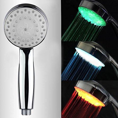 Your Supermart Hot Colorful LED Bathroom Shower Head Water Faucet Glow Light 7 Colors