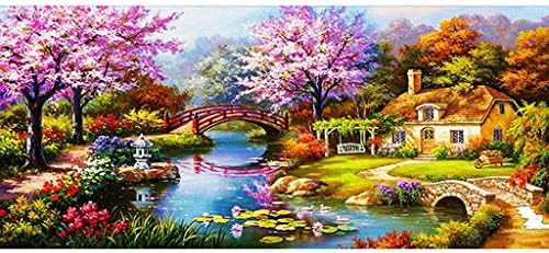 Blxecky 5D DIY Diamond Painting by Number Kits,(Forest Home) 9545CM