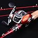 Sougayilang 2-piece Baitcasting Fishing Rod with Fishing Reel Combos Left/right