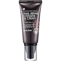 MIZON Snail Repair Blemish Balm, Multifunctional BB Cream with Snail Mucus Filtrate, Skin Care and Makeup Coverage, Strenghte