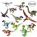 THS8 Jurassic World Toys,Dino Building Blocks,Dinosaur Figure Building Blocks,Dinosaur Building Blocks Miniature Action Figures,12 pcs Great Gift Party (Dinosaur)